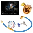 thumbnail image 1 of Air Conditioning Recharge Kit, R134A R12 High Pressure Resistant Refrigerant Recharge Hose Sturdy  For Car, 1 of 8