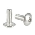 thumbnail image 1 of Unique Bargains Machine Screws, M6x16mm Phillips Truss Head Screw, 304 Stainless Steel, Fasteners Bolts 20 Pcs, 1 of 3