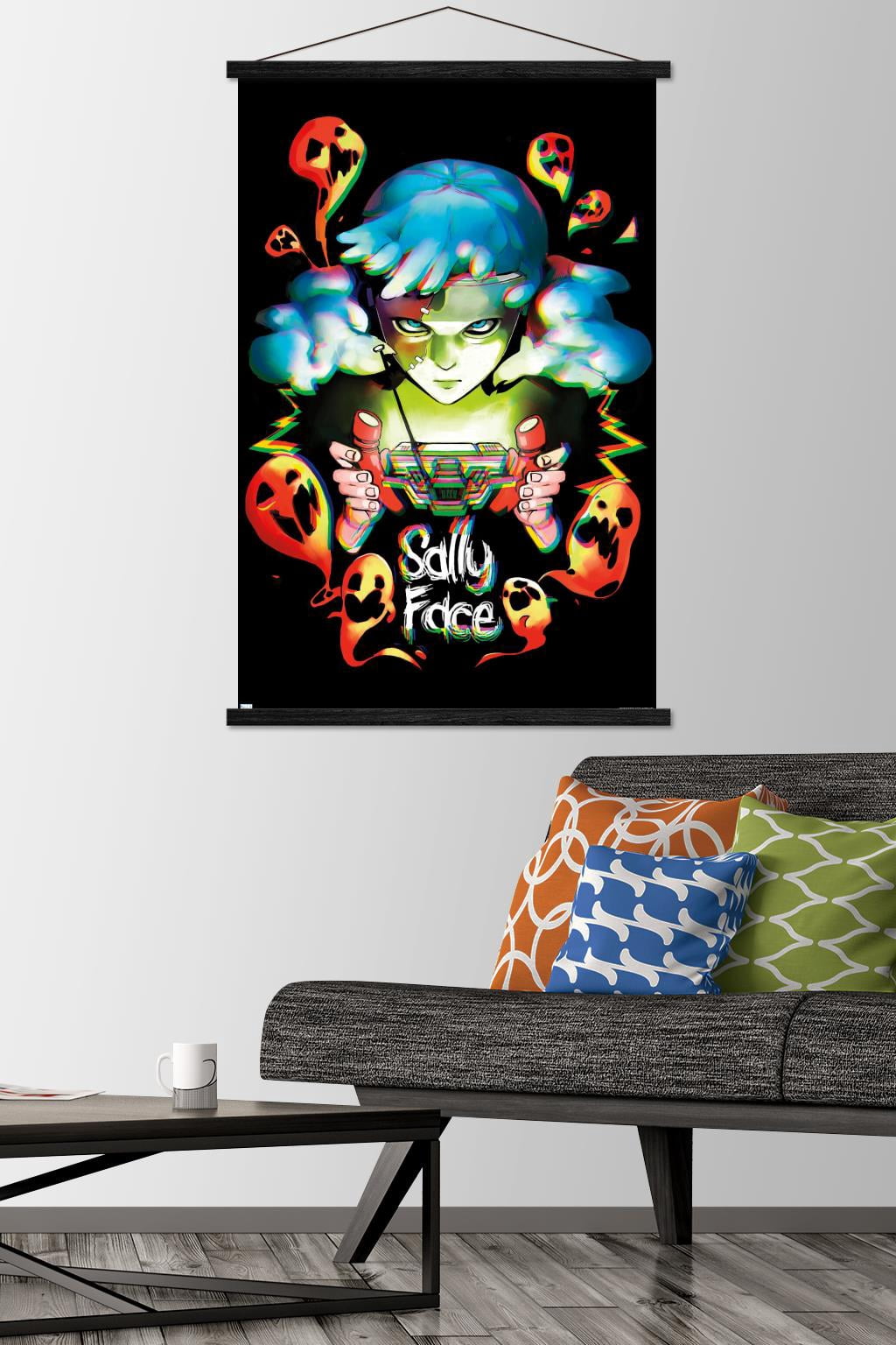 Sally Face - Ghosts Wall Poster with Magnetic Frame, 22.375" x 34"