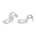 thumbnail image 1 of Uxcell Soporte de tubo de un agujero de 5/16" de acero galvanizado reforzado con ribete, paquete de 20, 1 of 3