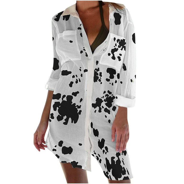 Cow outlet print cardigan
