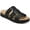 Black, variant on Womens Salana  Faux Leather Slip On Strappy Sandals