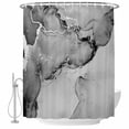 thumbnail image 2 of Marble Grey Waterproof Fabric Shower Curtain,Modern Abstract Ink Painting Luxury Waterproof Fabric Shower Curtain for Bathroom Curtains Bathtubs Hotel Shower Curtains with 12 Hooks Small 36x72in, 2 of 8