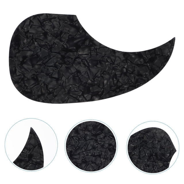 USHOBE 1Ud Pickguard Negro Para Guitarra Acústica Accesorio Duradero Y Fácil De Aplicar