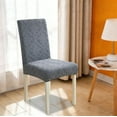 thumbnail image 4 of Cinvoph Vintage Dining Chair Covers, Exquisite Textured Stretch Chair Slipcovers, Chair Covers for Home Wedding Banquet Dining Room 18"x24"x"19", 4 of 6