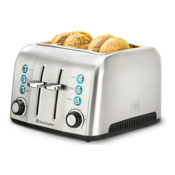 Toastmaster 4-Slice Stainless Steel Toaster - Walmart.com - Walmart.com