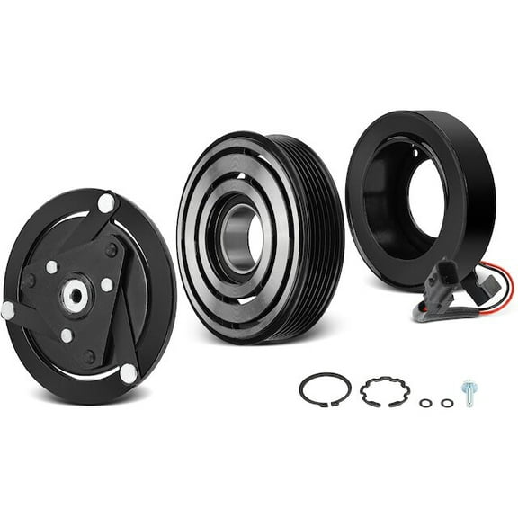 A/C Compressor Clutch Kit One Set - Compatible with 2007 - 2012 Nissan Sentra 2.0L 4-Cylinder 2008 2009 2010 2011