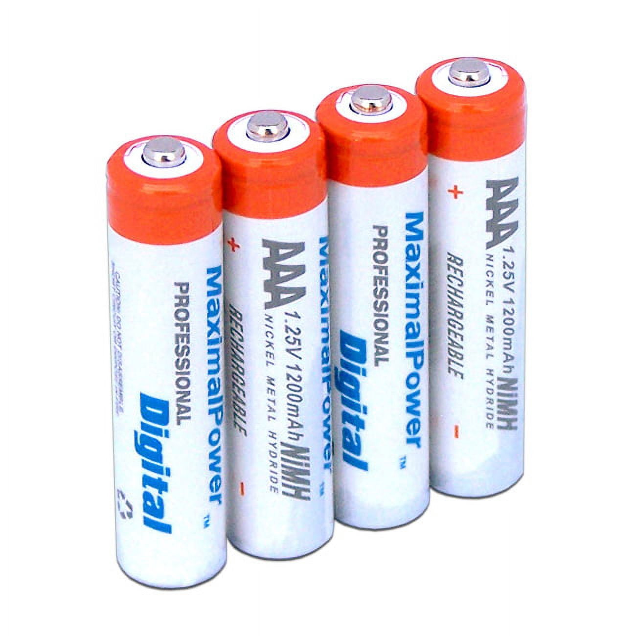 Maximal Power 24 Pack AAA Triple A Rechargeable Batteries 1200mAh 1.25V Ni-MH Ultra