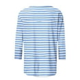 thumbnail image 5 of QTOCIO 3/4 Hauts à Manches pour Femmes, Hauts d'Été à Manches 3/4 pour Femmes, T-Shirts de Mode Décontractés Col Rond Manches 3/4 T-Shirt Ample Blouses pour Dames, 5 of 5