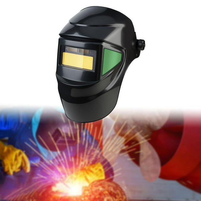 Máscara de soldadura con oscurecimiento automático y energía solar, casco de soldadura resistente al polvo, capucha de soldador abatible 180 degree,
