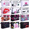 thumbnail image 1 of Bolsas de cosméticos Sanwuta Makeup impresas a prueba de agua, 12 unidades, 1 of 7