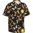 thumbnail image 2 of Mens Casual Hawaiian Shirts Short Sleeve Button Down Beach Shirts Shirts, 2 of 8