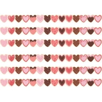 Teacher Created Resources Frosted Heart Cookies Die-Cut Border Trim, 35 Feet Per Pack, 6 Packs