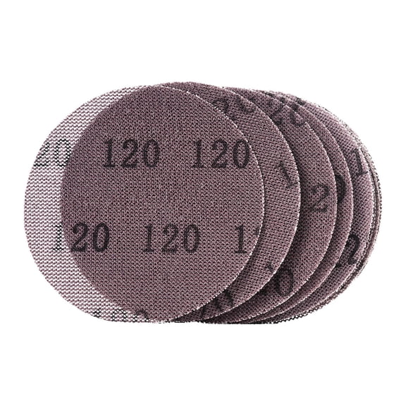 5-Inch 120 Grit Ceramic Mesh Sanding Discs, 50-Pack | Clog-Resistant for Wood, Metal & Paint | Hook & Loop Backing | Superior Durability