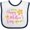 White and Navy, variant on Inktastic Happy Mothers Day with Flowers Boys or Girls Baby Bib