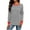 Black, variant on Long Sleeve Tops for Women Plus Size Tshirt Women's Fashionable Loose Casual Striped Color Blocking Round Neck Long Sleeved Top