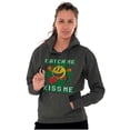thumbnail image 4 of PACMAN St Paddys Catch Me Kiss Me Hoodie Sweatshirt Women Men Brisco Brands S, 4 of 6
