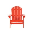 thumbnail image 6 of JONPONY Outdoor Folding HDPE Adirondack Chair, Patio Seat, Weather Resistant, Red, 6 of 10