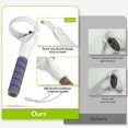 thumbnail image 4 of Manejar los Accesorios para 2 Controller VR Tag Long Arms Grips para Meta Beat Saber Golf Games Gris, 4 of 5