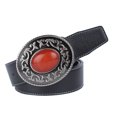thumbnail image 1 of Cinturones de Vaquero Complimentos Material Aleación de Zinc Piedra Artificial , 9x7cm Hugo cinturones de moda para hombre, 1 of 4