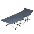 thumbnail image 5 of Fogcroll Camping Cot Reclining Folding Chaise Portable Bed Lounge Chair for Adult Thickened Mattress for Indoor Outdoor Travel Outdoor Sleeping Cot Bed, 5 of 13