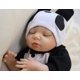 thumbnail image 2 of Doll Full Body Vinyl Cute Newborn Sleeping Realistic Reborn Doll 18 Inch Doll heqiyong toy, 2 of 2