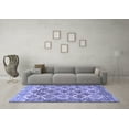 thumbnail image 3 of Ahgly Company Machine Washable Indoor Rectangle Persian Blue Traditional Area Rugs, 2' x 3', 3 of 4