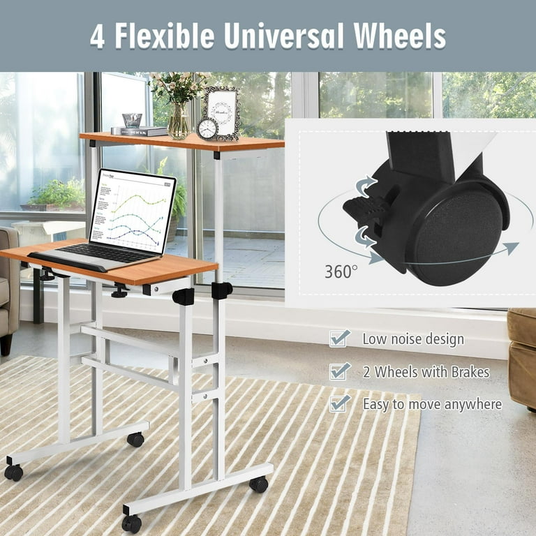 Easy to move desk outlet