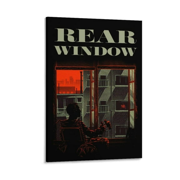 Vintage Movie Rear Window Poster 10 Canvas Wall Art Poster Decorative Bedroom Modern Home Print Picture Artworks Posters