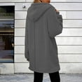 thumbnail image 4 of Fmbrln Womens Oversized Fuzzy Fleece Jackets Full Zip Up Long Sleeve Hooded Jackets Fall Winter Soft Warm Coat with Pockets, 4 of 5