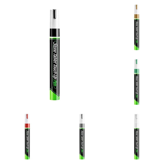 WUSUOWEI 6PCS Marker Pen,5ML,Stone Monument Pen,Paint Pen,Inscription Restoration Pen,Restoring Faded Stone Inscriptions,Stone Touchup Pen,for Faded Stone,Ceramic,Stone,Crafting,Metal