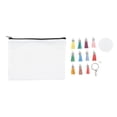 thumbnail image 4 of Juego de bolsas de cosméticos para sublimación, transferencia térmica, llaveros acrílicos redondos, borlas, bricolaje, 4 of 14