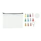 thumbnail image 4 of Bolsa de cosméticos de sublimación, juego de espacios en blanco, transferencia térmica artesanal, bolsa de cosméticos en blanco, llavero acrílico redondo, Kit de borlas, 4 of 5