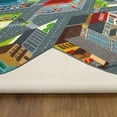 thumbnail image 4 of KC Cubs Playtime Collection City Road Map Educational Learning & Game Area Rug Carpet for Kids and Children Bedrooms and Playroom, 4 of 9