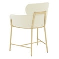 thumbnail image 6 of SAFAVIEH Couture Charlize Classic Velvet Solid Dining Armchair, Ivory/Gold, 6 of 8