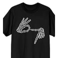 thumbnail image 2 of Skeleton Hands 67 Adult Crew Neck Short Sleeve T-shirt-Medium, 2 of 4