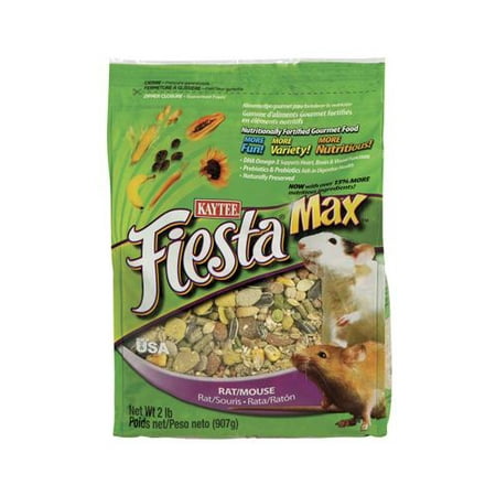 Kaytee Fiesta Max Mouse Rat Gourmet Variety Diet Nutrition Fortified Food 2