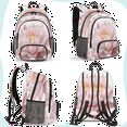 thumbnail image 6 of Herdesigns Lotus Laptop Backpack for Women Men, 18.3 Inch Work Computer Backpacks Pink Floral Large Nurse Bag Waterproof Casual Daypack for Travel, 6 of 8