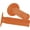 Orange, variant on Scott 233927-0036 233927-0036; Radial Half Waffle Grips Orange 7/8"