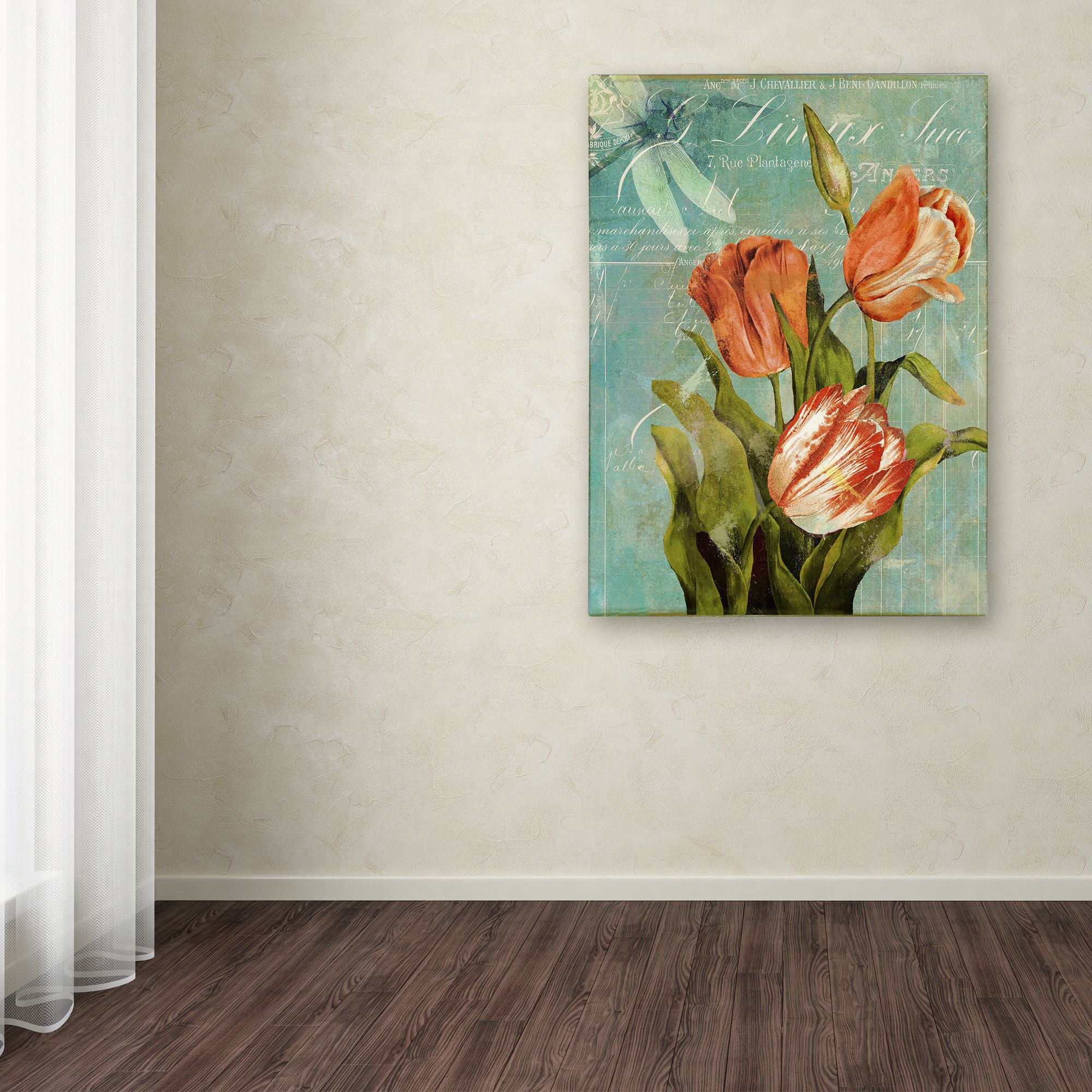 Trademark Fine Art "Tulips Ablaze III" Canvas Art by Color Bakery