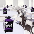 thumbnail image 2 of Big Dot of Happiness Purple Graduation Table Decorations - Party Fold and Flare Centerpieces - 10 Count, 2 of 7