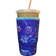 Koverz Neoprene Iced Coffee Sleeve - Large Violet Whimsy
