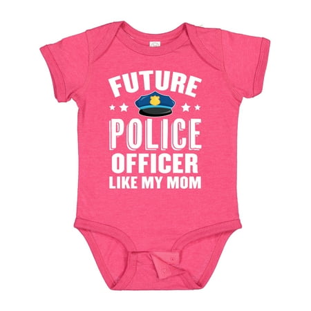 

Inktastic Future Police Officer Like My Mom Gift Baby Boy or Baby Girl Bodysuit