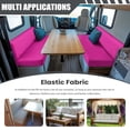 thumbnail image 3 of XYZCANDO Purple red RV Dinette Cushion Covers Stretchable Couch Cushion Covers Solid Color Print Washable Slip Covers for Loveseat Sofa Slip Covers for 2 Seat Cushion Couch Designed Gifts, 3 of 7