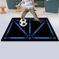 thumbnail image 3 of koolsoo Football Footstep Training Mat Anti Slip Carpet Child Mini Football Door Mat Blue, 3 of 9