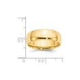 thumbnail image 3 of 14K Yellow Gold Ring Band Wedding Comfort 7mm LTW Fit Size 13, 3 of 3