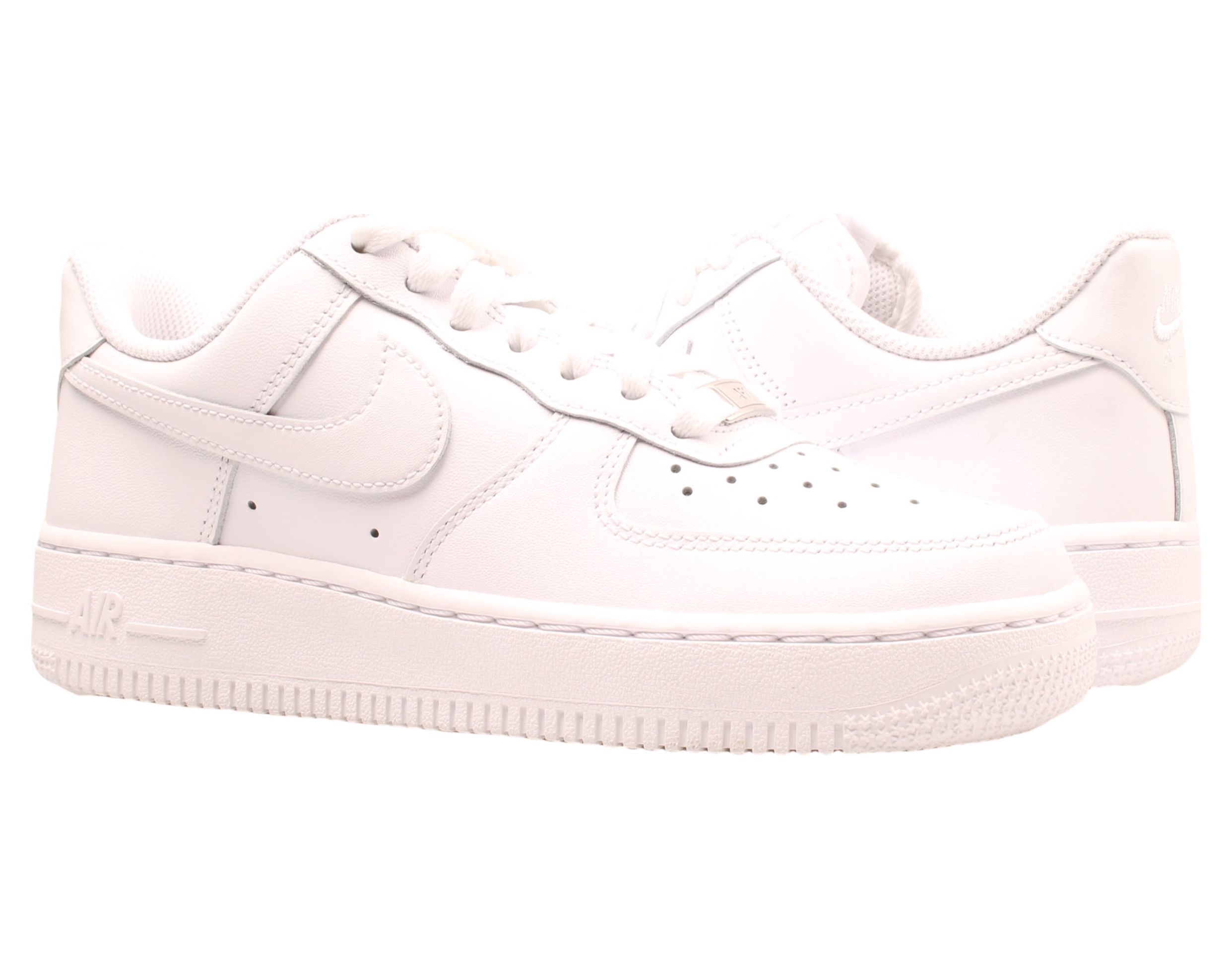 Nike Unisex Air Force 1 LE (GS) Sneaker, Kids, White/White, 5 M US