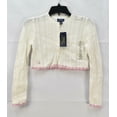 thumbnail image 2 of Polo Ralph Lauren TROPHY CREAM Big Girls Cropped Cotton Cardigan, US 3/3T, 2 of 4