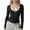 #129-Black, variant on Craaazy Long Sleeve Shirts for Women Crew Neck Skinny Going Out Tops Casual Blouse Gifts for Women