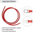 thumbnail image 5 of Unique Bargains 1 Pc 4 AWG Gauge 6FT Copper Battery Inverter Cable 3/8" Lug Universal Red, 5 of 7